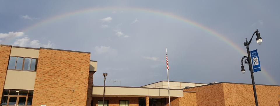 Rainbow over Stephenson High School
